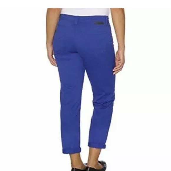 Calvin Klein skinny crop jeans royal blue color size 6 NWT - Picture 2 of 6